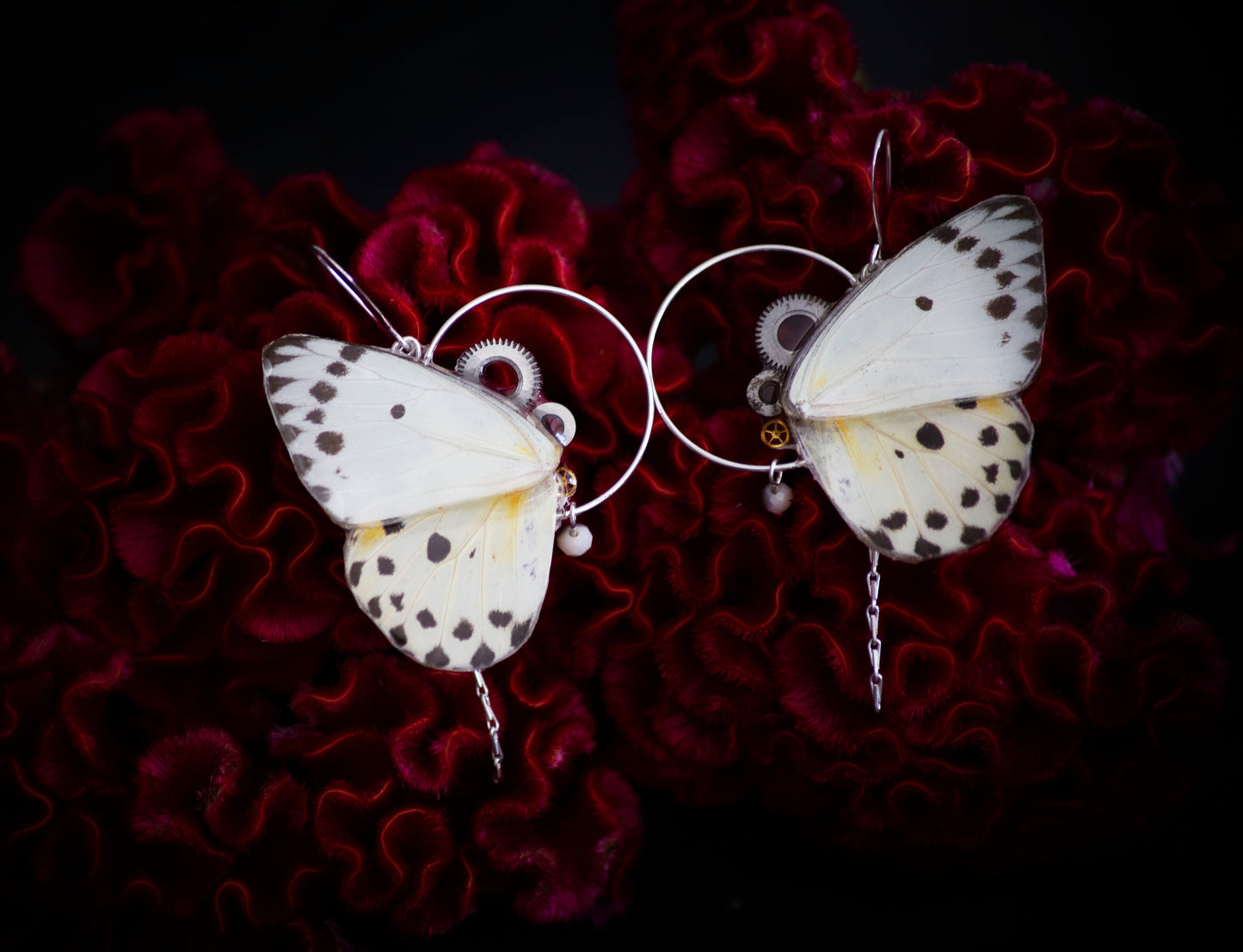 Boucles d'oreille steampunk Art Nouveau Imago Calypso – Victorian Rehab