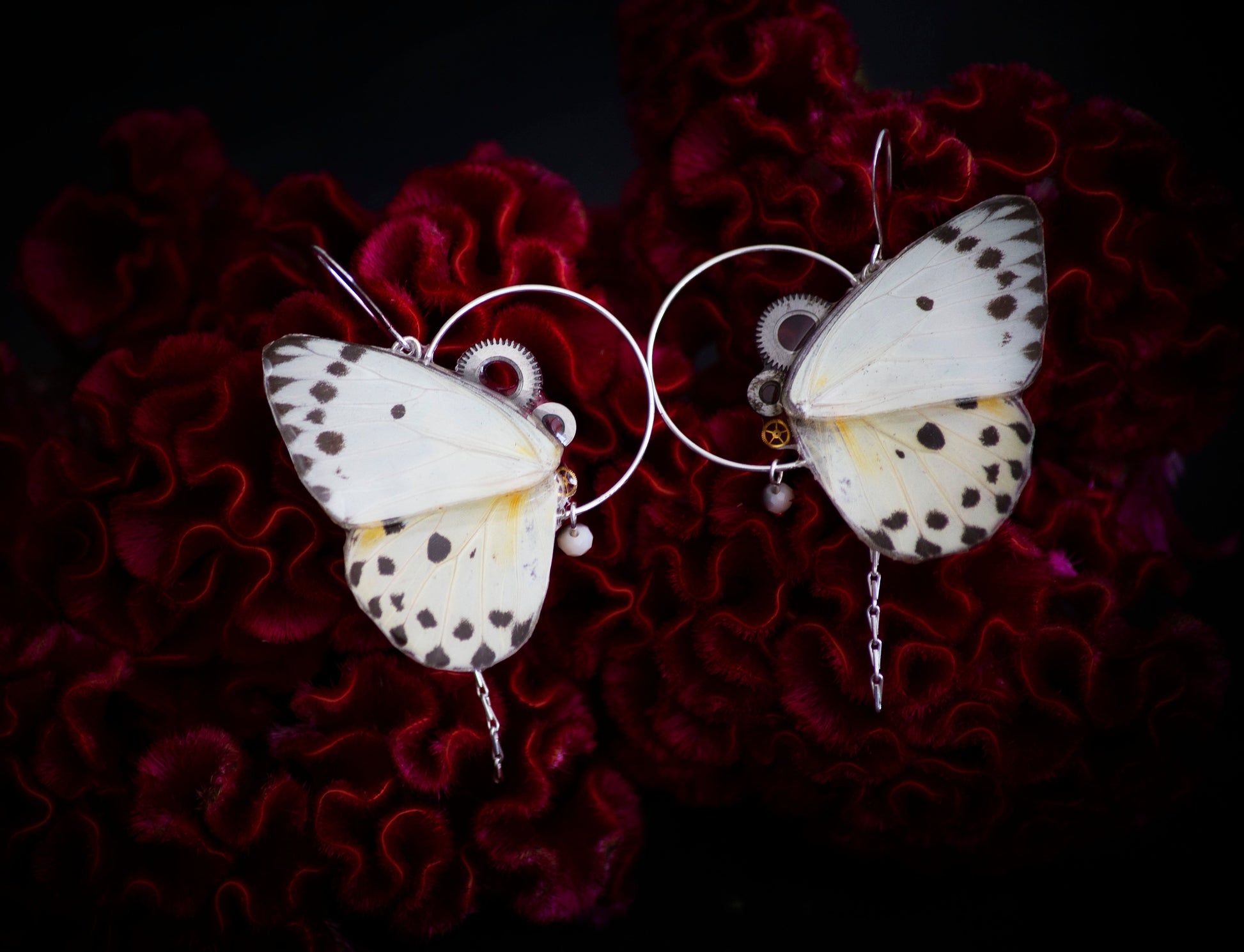 Boucles d'oreille steampunk Art Nouveau Imago Calypso – Victorian Rehab
