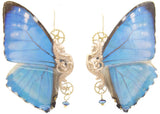 Boucles Sphynx Morpho Zephyritis ambiance naturaliste – Art Nouveau fait main France Victorian Rehab