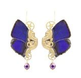 "Sphynx" earrings - Arhopala Violet